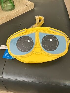 Kids Yellow Character Crossbody Bag with Blue Details